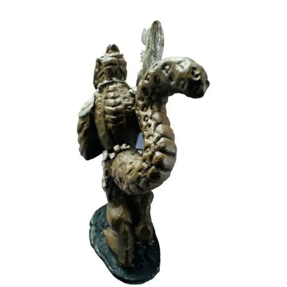 Lizard Man Armor Class 5(4) Miniature Fantasy AD&D‎ 1970's Hand Painted